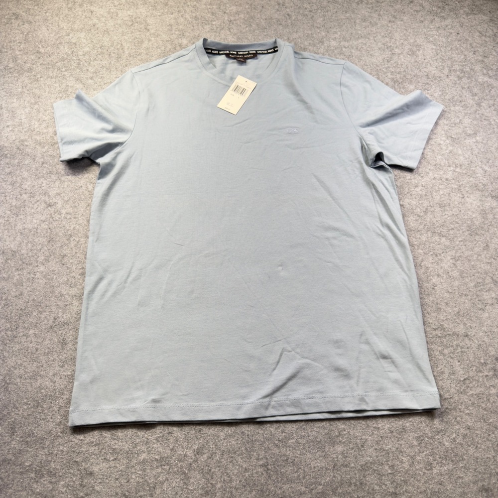 Michael Kors T-Shirt Mens S Blue New Short Sleeve Crewneck Logo Tee